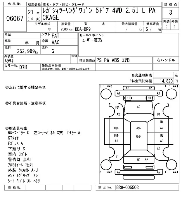 Subaru LEGACY — фото 3