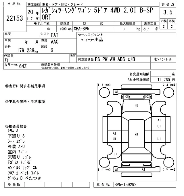 Subaru LEGACY — фото 3