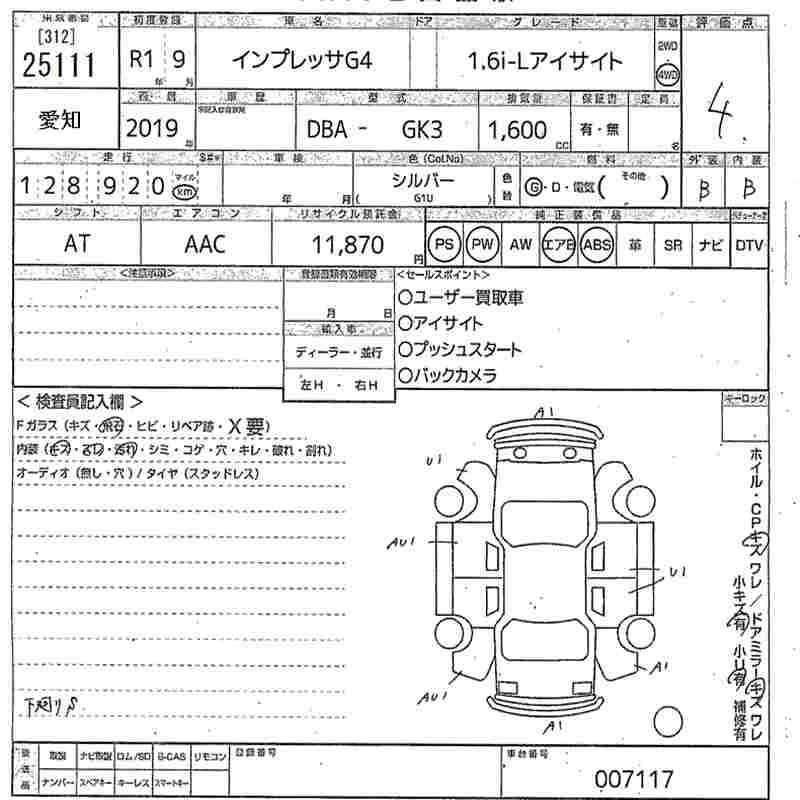 Subaru IMPREZA G4 — фото 3
