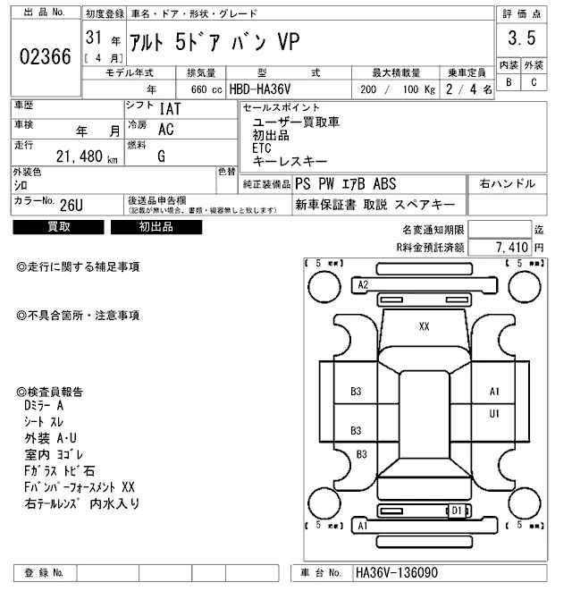 Suzuki ALTO VAN — фото 3