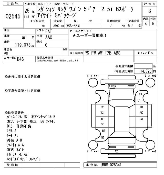 Subaru LEGACY — фото 3