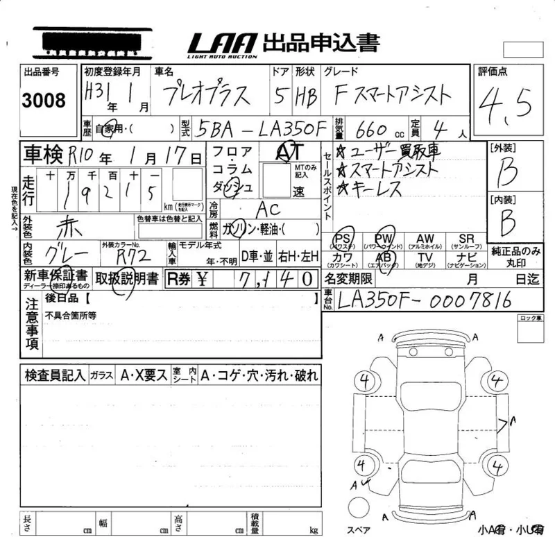 Subaru PLEO PLUS — фото 3