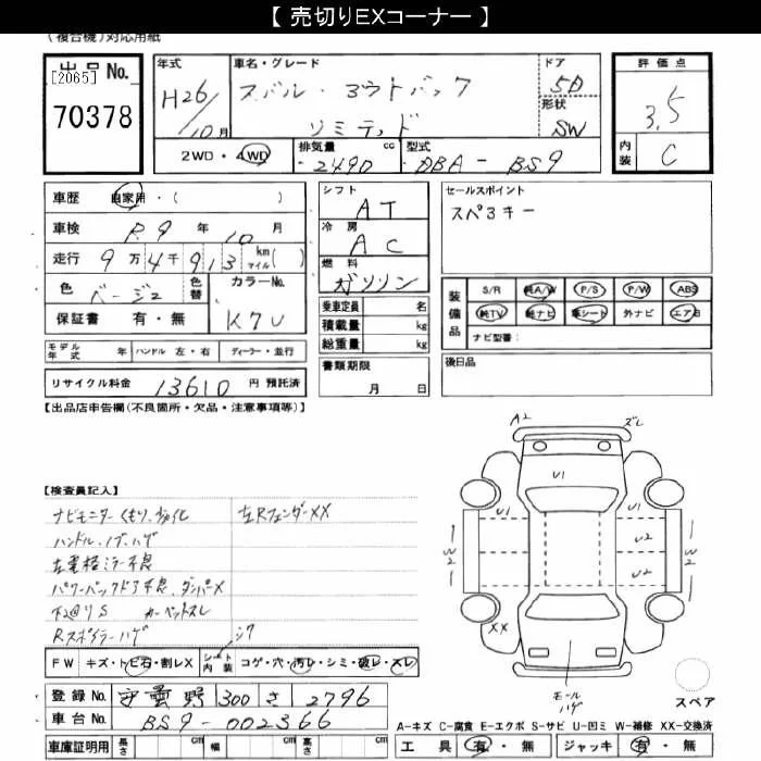 Subaru LEGACY OUTBACK — фото 3