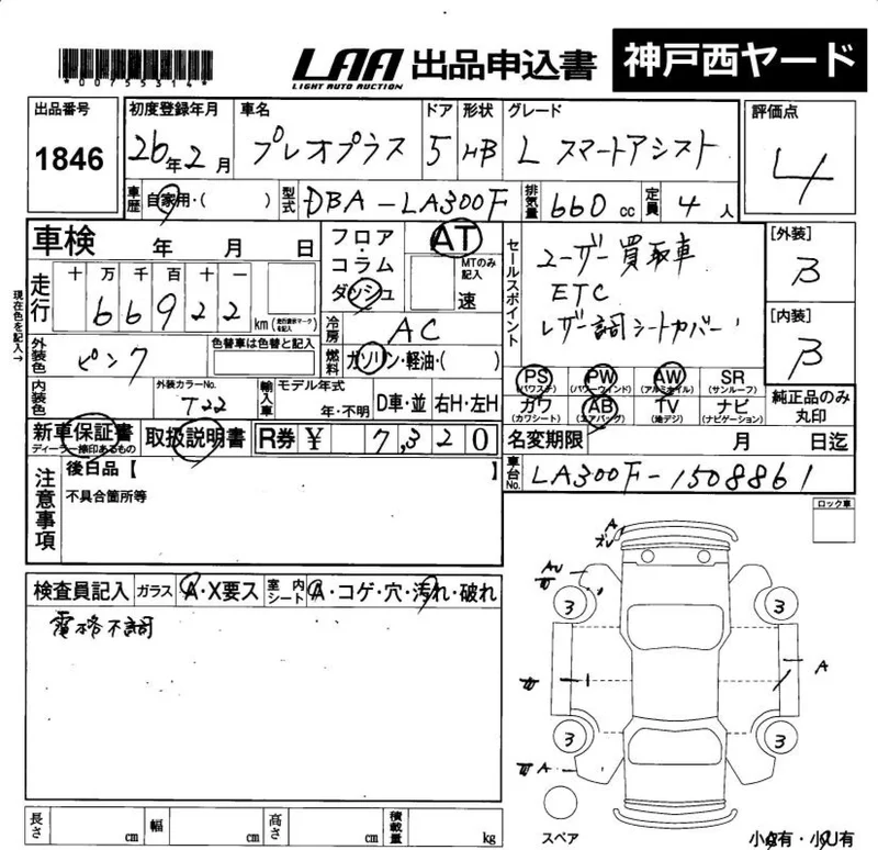 Subaru PLEO PLUS — фото 3