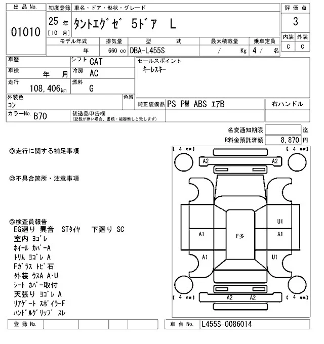 Daihatsu TANTO EXE — фото 3