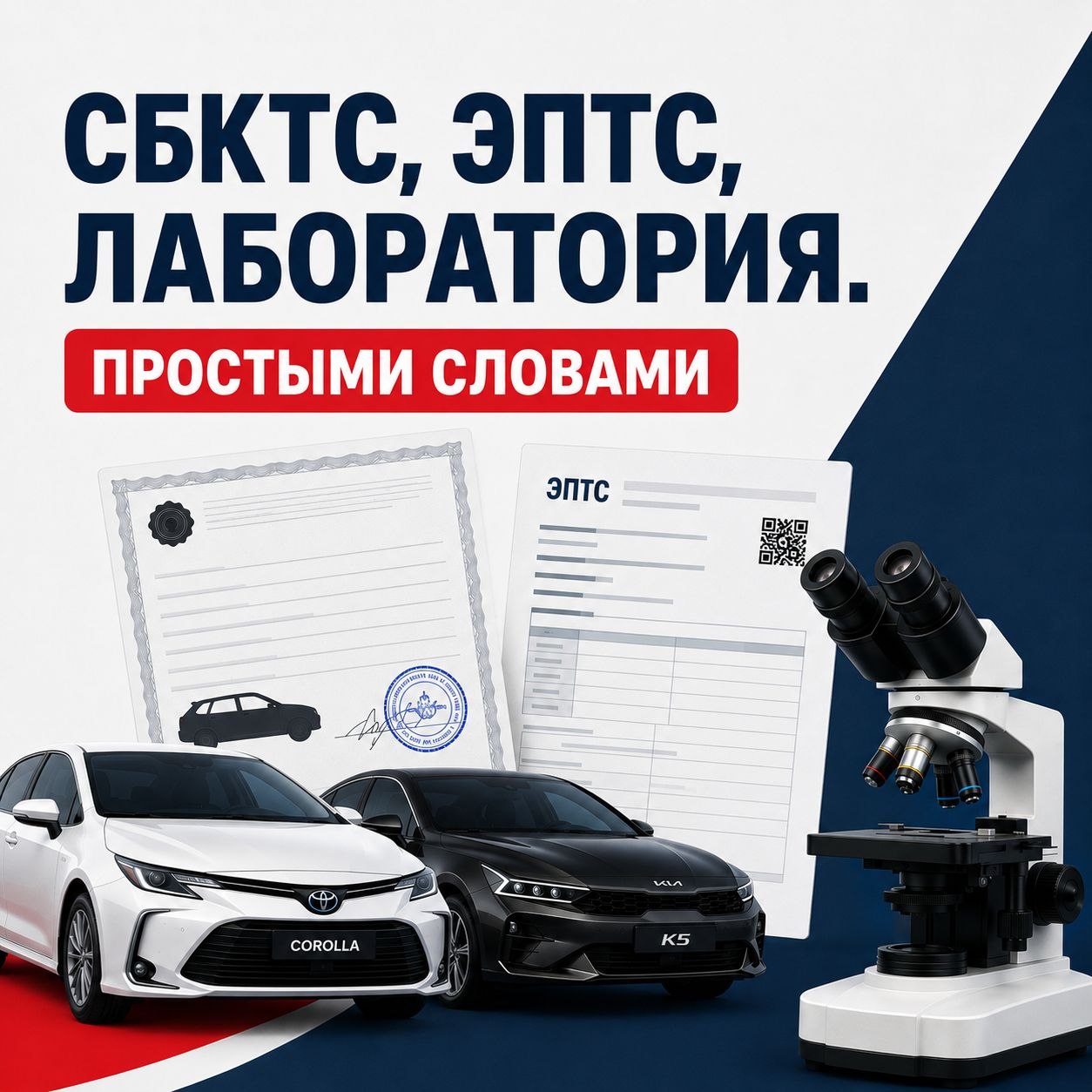 ЭПТС, СБКТС И ЛАБОРАТОРИЯ: АББРЕВИАТУРЫ, БЕЗ КОТОРЫХ МАШИНУ НЕ ПОСТАВИТЬ НА УЧЁТ